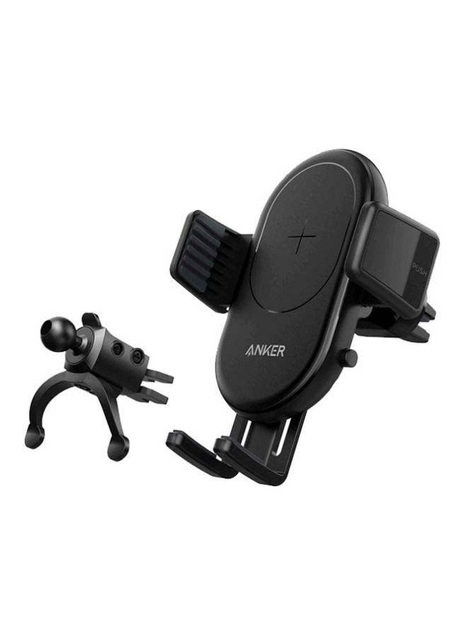 Anker - PowerWave 7.5 Car Charger With Air Vent Phone Holder Black - Image 1