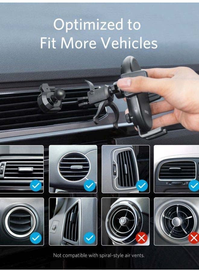 Anker - PowerWave 7.5 Car Charger With Air Vent Phone Holder Black - Image 1