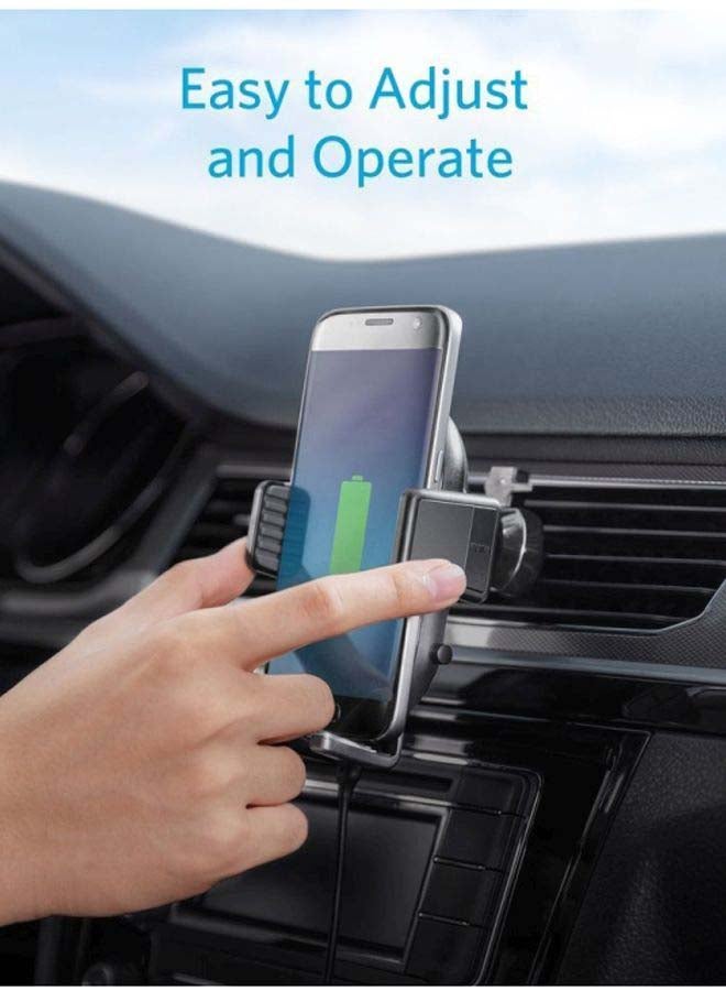 Anker - PowerWave 7.5 Car Charger With Air Vent Phone Holder Black - Image 1