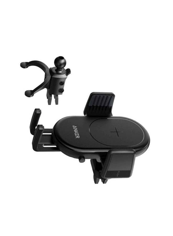 Anker - PowerWave 7.5 Car Charger With Air Vent Phone Holder Black - Image 1