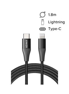 Anker 6ft Apple MFi Certified USB C to Lightning Cable Powerline+ II Nylon Braided Cable for iPhone 14/14 Plus/14 Pro/14 Pro Max/13/12/11/X Series, Supports Power Delivery Black  - Image 2