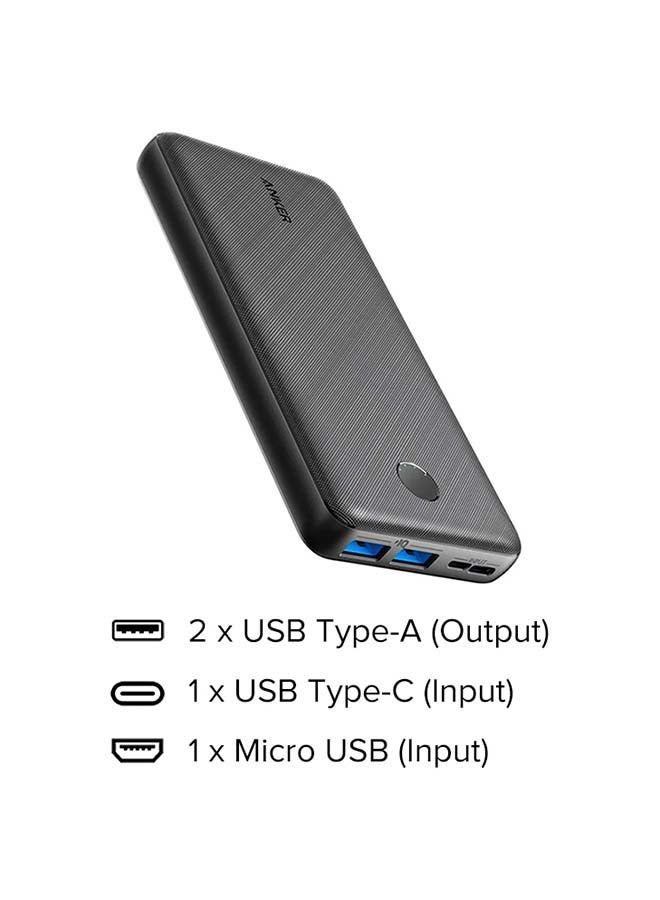 Power Bank, PowerCore Essential 20000mAh Portable Charger with PowerIQ Technology and USB-C (Input Only), High-Capacity External Battery Pack Compatible with iPhone, Samsung, iPad, and More 20 watt Black - v1669116888/N35958608A_2