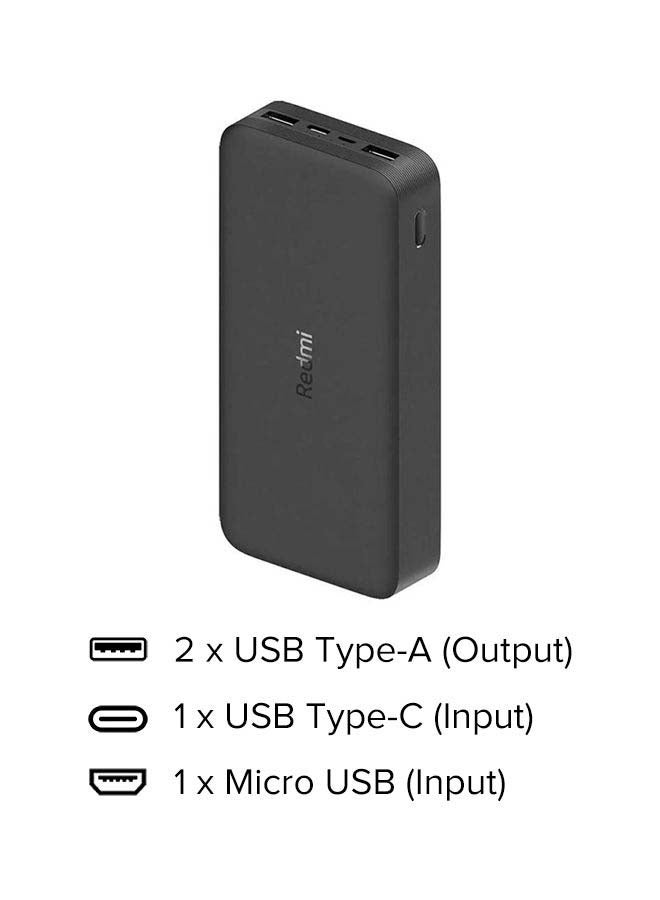Xiaomi - 20000mAh High-Speed Charging Technology Powerbank 18 watt Black - Image 1