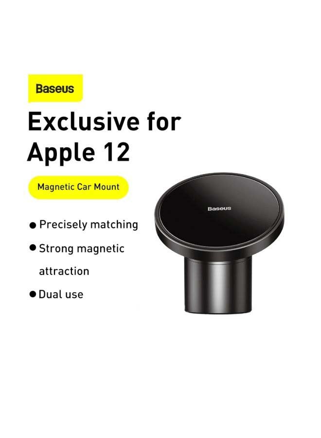Baseus Car Phone Magnetic Mount (Dashboard/Air Vent Phone Holder for iPhone 13, 13 Pro, 13 Pro Max, 13 mini, 12, 12 Pro, 12 Pro Max, 12 mini) Black - Image 2
