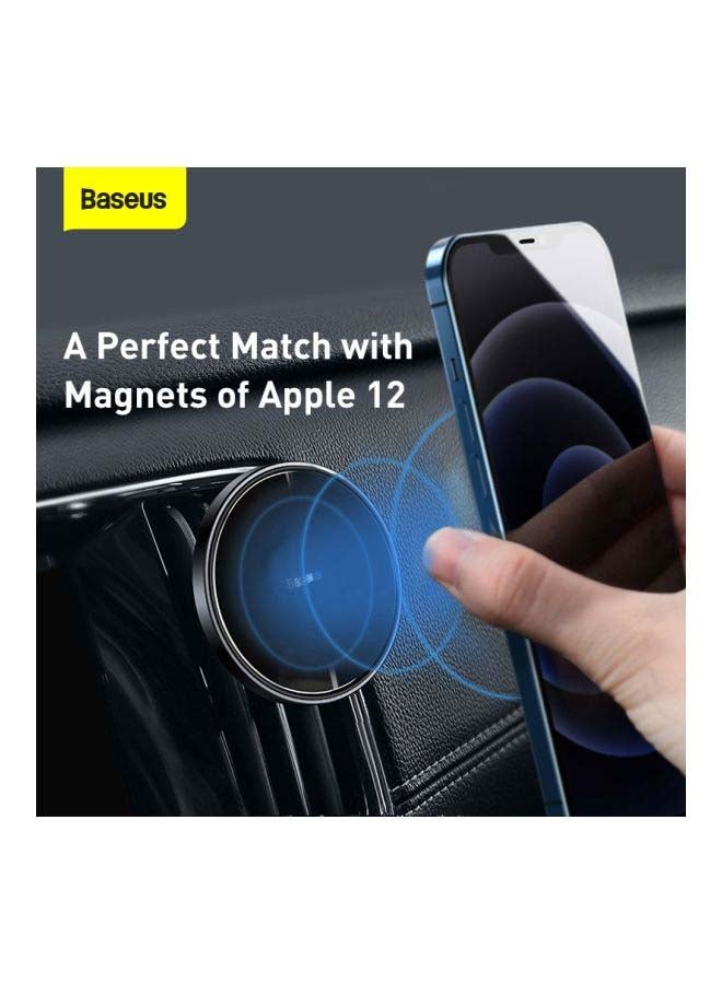 Baseus Car Phone Magnetic Mount (Dashboard/Air Vent Phone Holder for iPhone 13, 13 Pro, 13 Pro Max, 13 mini, 12, 12 Pro, 12 Pro Max, 12 mini) Black - Image 4