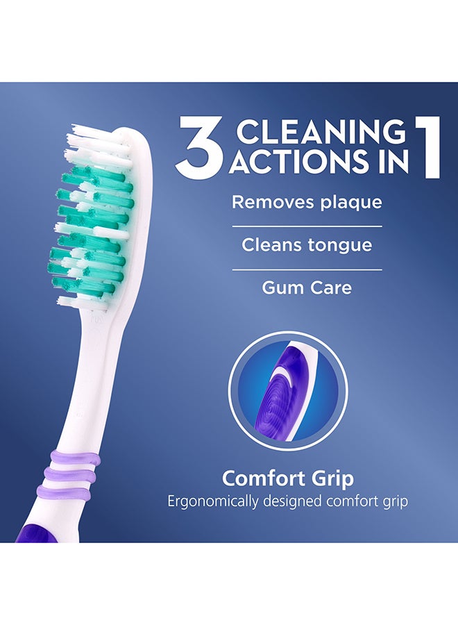 Oral-B Oral-B 3-Effects Delicate White Toothbrush Medium 3 Pack  - Image 2