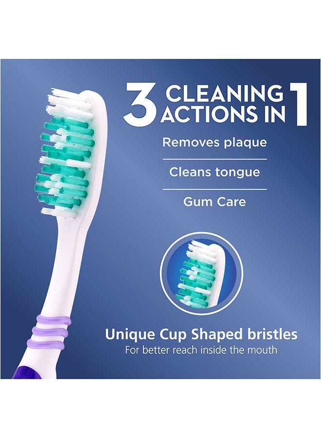 Oral-B Oral-B 3-Effects Delicate White Toothbrush Medium 3 Pack  - Image 4