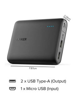 Anker 13000 mAh PowerCore 13000 Power Bank - Compact 13000mAh 2-Port Ultra Portable Phone Charger with PowerIQ and VoltageBoost Technology for New Airpods, iPhone 16/15/14/13 Series ,iPad,Samsung Galaxy Black  - Image 2