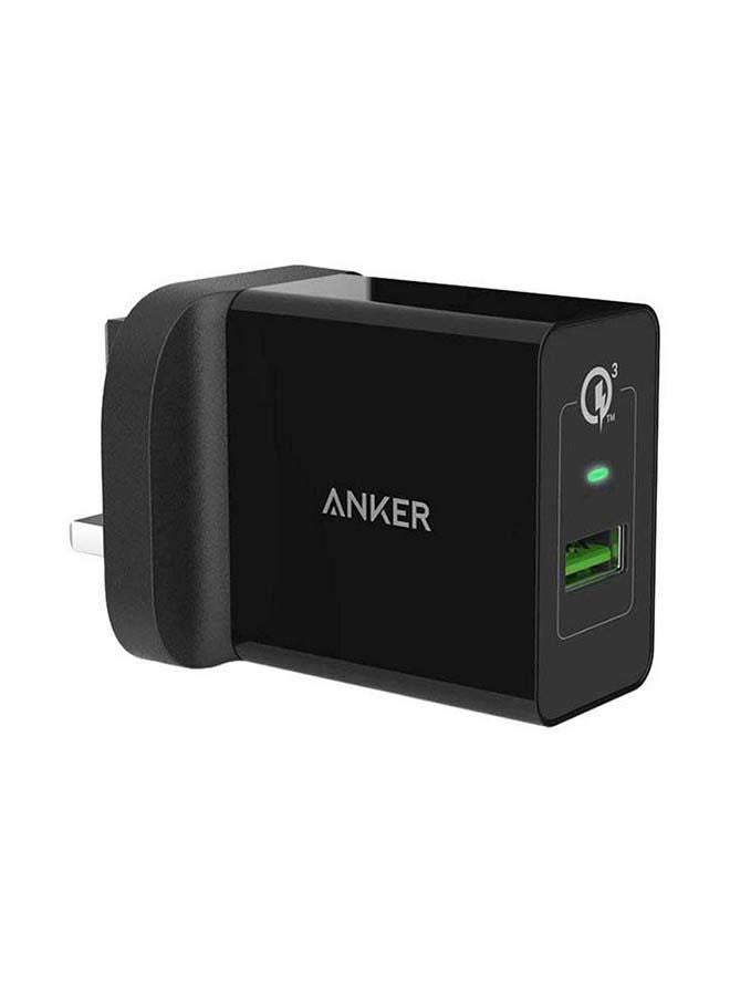 Anker - PowerPort+ 1 with Quick Charge 3.0 Wall Charger Black - Image 1