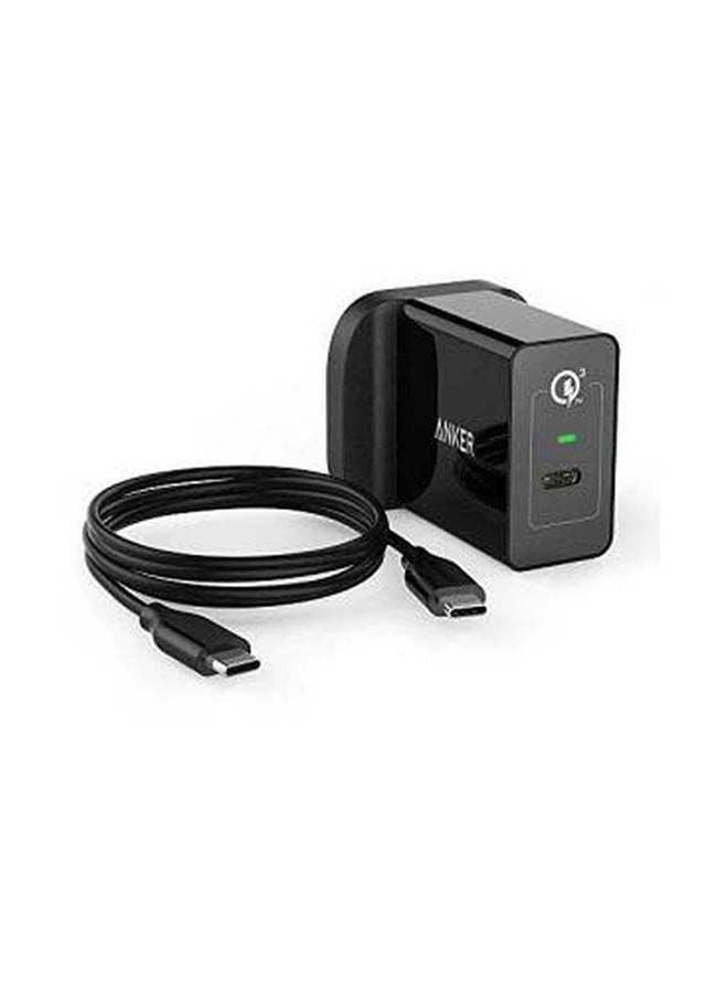 Anker - PowerPort+ 1 with Quick Charge 3.0 Wall Charger Black - Image 1