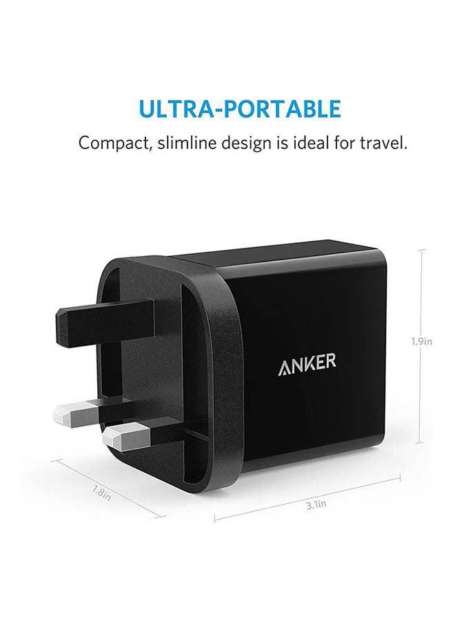 Anker - PowerPort+ 1 with Quick Charge 3.0 Wall Charger Black - Image 1