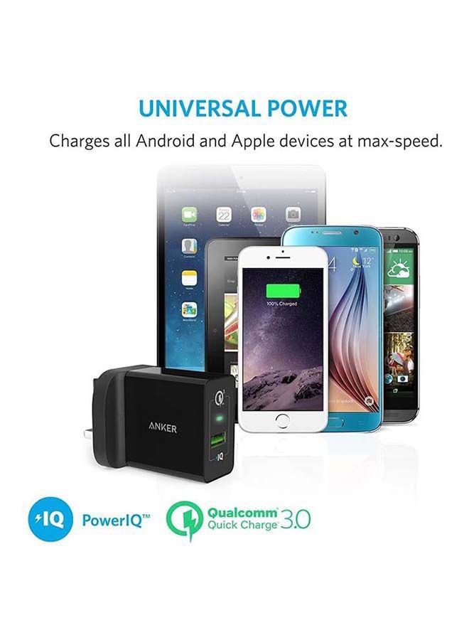 Anker - PowerPort+ 1 with Quick Charge 3.0 Wall Charger Black - Image 1