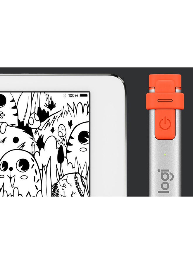 Logitech - Crayon Digital Pencil For All iPads, iPad - Pro/Mini/Air With iOS 12.2 or higher Silver - Image 1