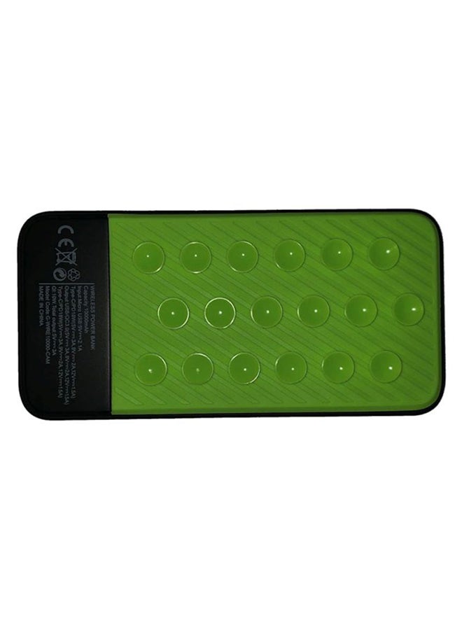 Lux 10 Power Bank + Wireless Charger - Fast Charging, Qi Technology, PD Power Delivery 18W, Qualcomm Quick Charge 3.0, Smart Charging with USB and Type-C Ports - Black/Green - v1669125072/N29868827A_8