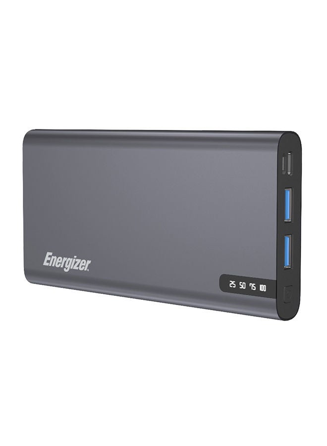 Energizer 10000.0 mAh Power Delivery And Quick Charging Power Bank with Dual USB-A Outputs/ USB-C Out/In Port, 18 W Smart USB-C Fast Charging for Android Devices with powerSafe Management Grey  - Image 1