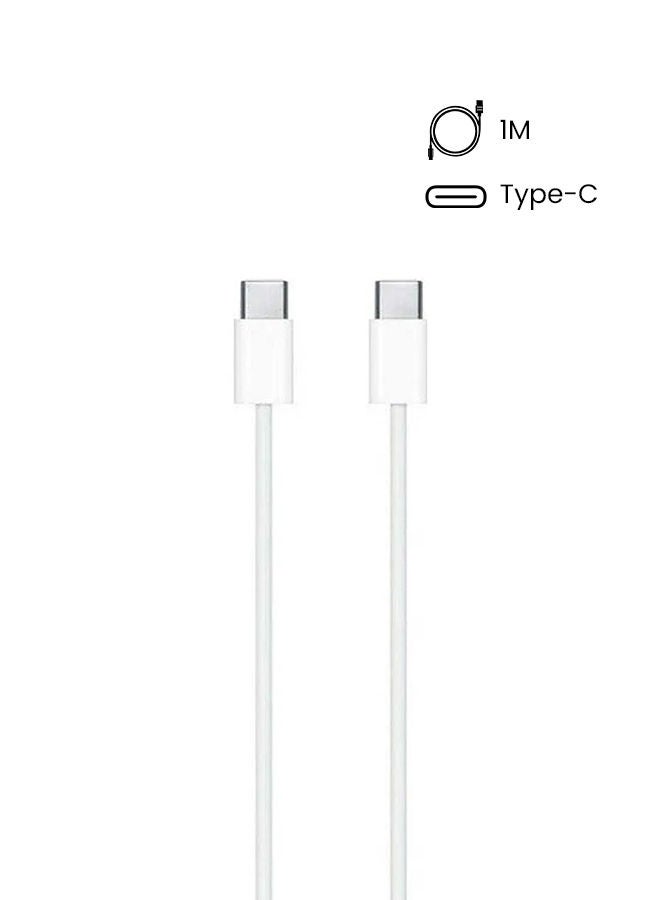 كابل شحن بمنفذ USB TYPE-C بطول متر أبيض - v1669125087/N41215006A_2