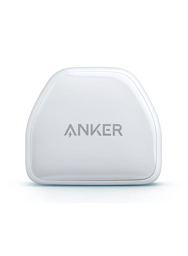 Anker - [Upgraded] Anker Nano iPhone 14 Pro Charger, 20W PIQ 3.0 Durable Compact Fast Charger, PowerPort III USB-C Charger for iPhone 14 Pro Max/14 Pro/14 Plus/14/13/12/11, Galaxy, iPad/iPad mini, and More White - Image 1