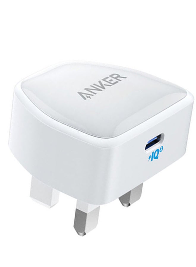 Anker - [Upgraded] Anker Nano iPhone 14 Pro Charger, 20W PIQ 3.0 Durable Compact Fast Charger, PowerPort III USB-C Charger for iPhone 14 Pro Max/14 Pro/14 Plus/14/13/12/11, Galaxy, iPad/iPad mini, and More White - Image 1