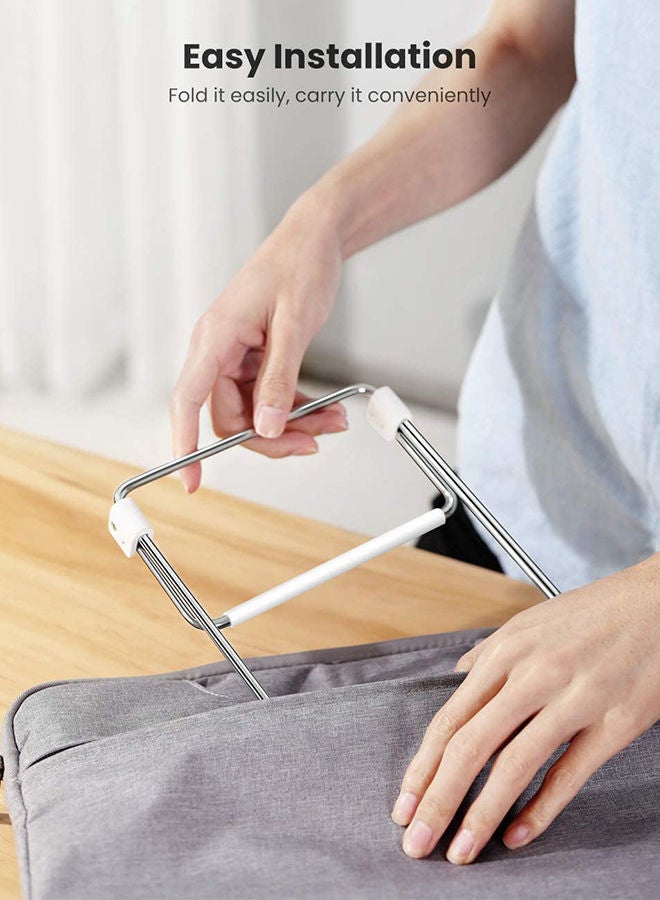 Ugreen - Laptop Stand Adjustable Foldable Lightweight Laptop Desk Stand for with Cooling Vented for All 11-17" laptop MacBook Pro 2021 MacBook Air Thinkpad Matebook etc Silver - Image 1