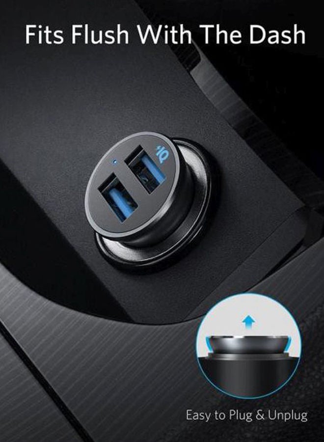 Anker Dual Port USB Car Charger 24W Black  - Image 3
