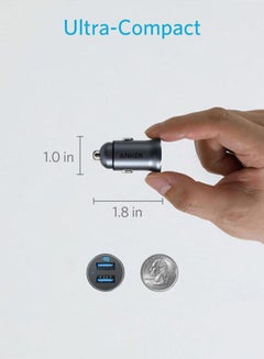 Anker Dual Port USB Car Charger 24W Black  - Image 5