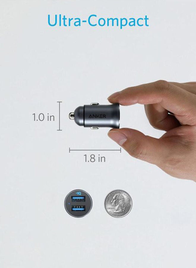 Anker Dual Port USB Car Charger 24W Black  - Image 5