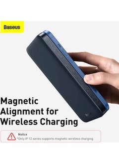 Baseus Magnetic Mag-Safe Wireless Power Bank PD 20W Support iPhone 12/13 Series Black  - Image 4