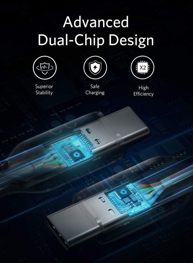 PowerLine III USB-C to USB-C 2.0 Cable USB C to USB C Cable 100W White