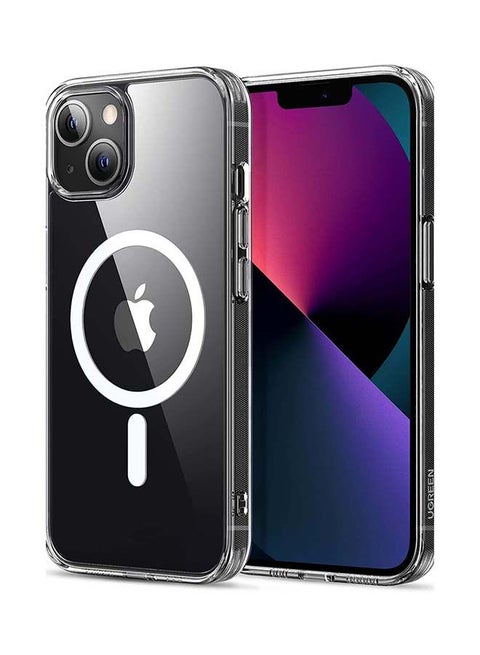 Magsafe iPhone Case Compatible for iPhone 13 Clear Case with Shock Absorption Anti Scratch TPU Precise Cutouts Fit Crystal Magnetic Cover Design to Protect iPhone 13 6.1 inch in All Directions Transparent