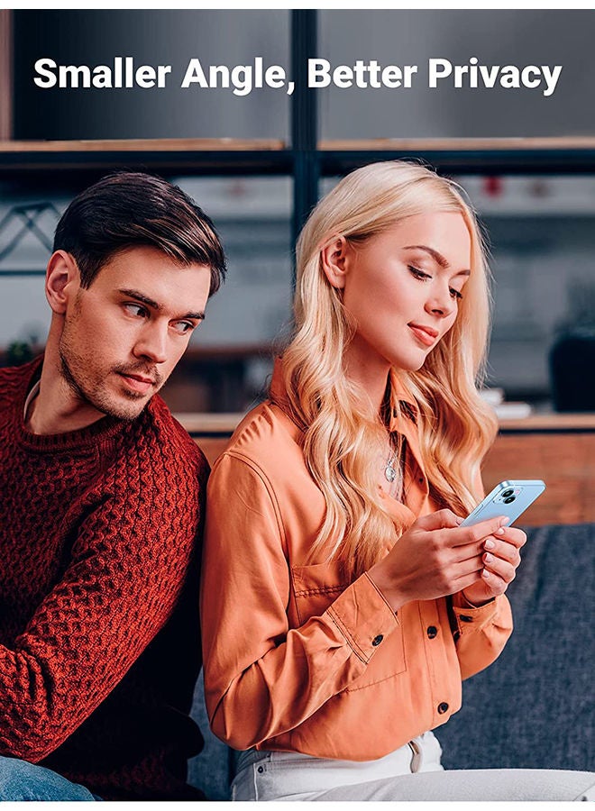 يو جرين - واقي خصوصية iPhone 14 Plus/iPhone 13 Pro Max مكون من قطعتين للشاشة المضادة للخدش مع إطار محاذاة، طبقة حماية زجاجية مضادة للتجسس خالية من الفقاعات - Image 1