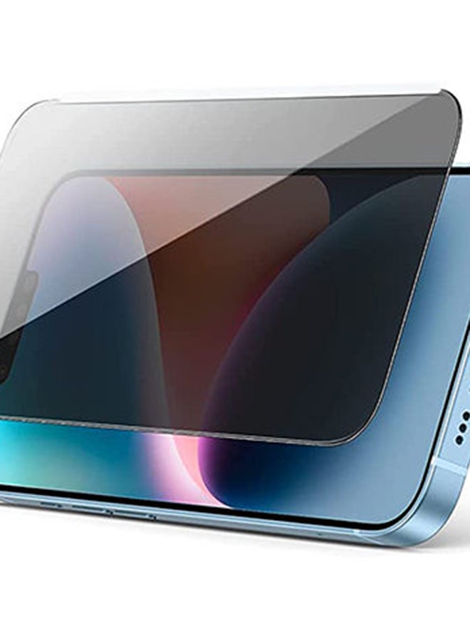 يو جرين - واقي خصوصية iPhone 14 Plus/iPhone 13 Pro Max مكون من قطعتين للشاشة المضادة للخدش مع إطار محاذاة، طبقة حماية زجاجية مضادة للتجسس خالية من الفقاعات - Image 1