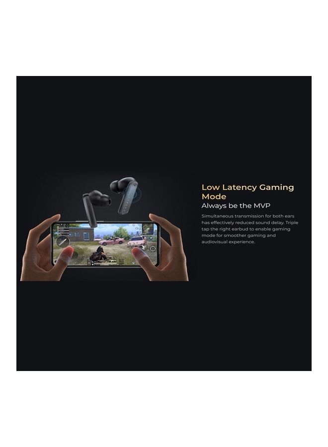 X1 Pro Dual Noise Cancellation True Wireless Earbuds -35dB Hybrid ANC 40H Battery Life AAC Audio Codec Black