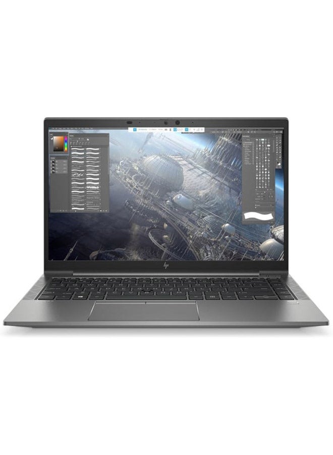 HP Zbook Firefly 14 G8 2C9R0EA Laptop With 14-Inch FHD Display, Core i7-1165G7 Processor / 16GB RAM / 512GB SSD / 4GB NVIDIA Graphics / Win10 Pro / English/Arabic Silver - Image 1