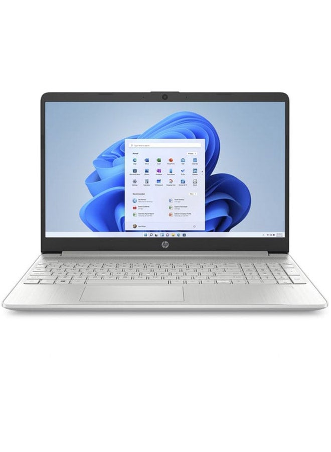 HP - (Upgraded Version) Laptop 15s-fq5040ne With 15.6-Inch FHD Display, Core i7-1255U Processor / 16GB RAM / 512GB SSD / Intel Iris Xáµ‰ Graphics / Windows 11 Home / English/Arabic Natural Silver - Image 1
