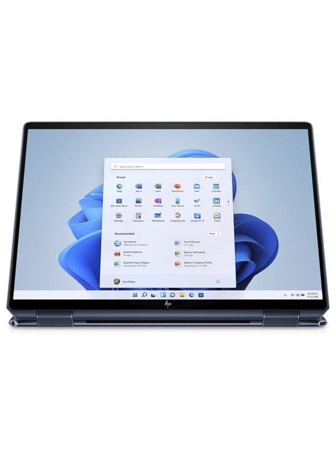 HP - Spectre x360 2-in-1 Laptop 14-ef0008ne With 13.5-Inch WUXGA+ Display, Core i7-1255U Processor / 16GB RAM / 1TB SSD / Intel UHD Graphics / Win11 Home / english_arabic Nocturne Blue - Image 1
