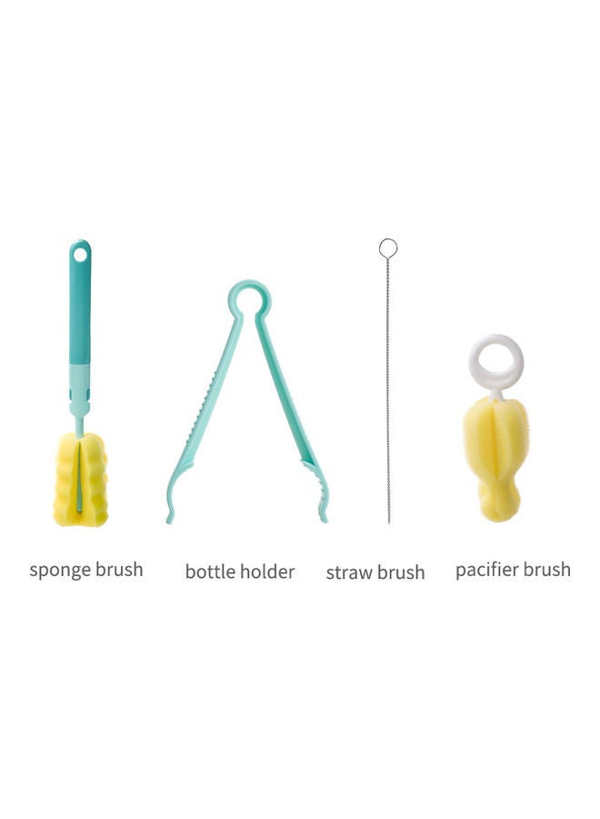 Kidle Baby Bottle Cleaning Brush Set - Long Handle Cleaner Sports Bottle with Straw Brush Nozzle/Lid Cleaning - Image 1