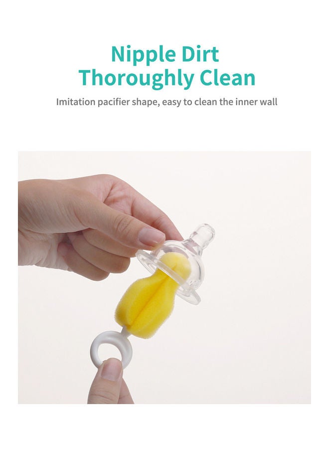 Kidle Baby Bottle Cleaning Brush Set - Long Handle Cleaner Sports Bottle with Straw Brush Nozzle/Lid Cleaning - Image 4