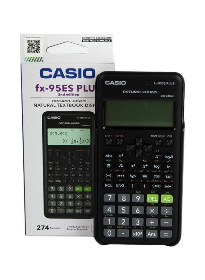 CASIO Scientific Calculator FX-95ES Plus Black 