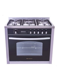 Premium Free Standing 5 Burners Gas Cooker PRM6090SS-1GC-511-IDSP-GO-2W Black  - Image 1