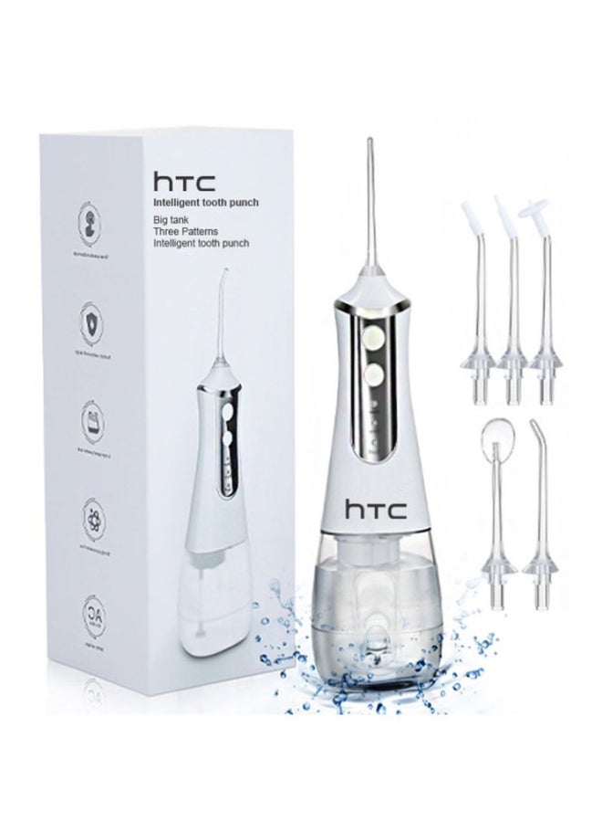 HTC - Water Jet Oral Hygiene Irrigator Cordless Floss Dental White 350ml - Image 1