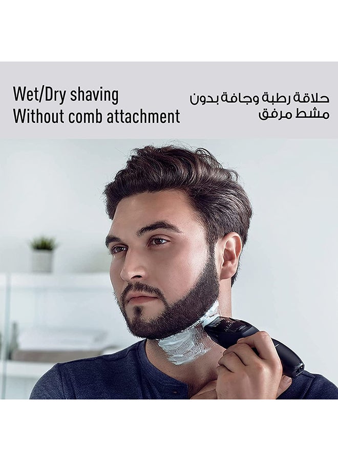 Panasonic - Rechargeable Wet And Dry Beard Trimmer Kit Black/Silver/Clear - Image 1