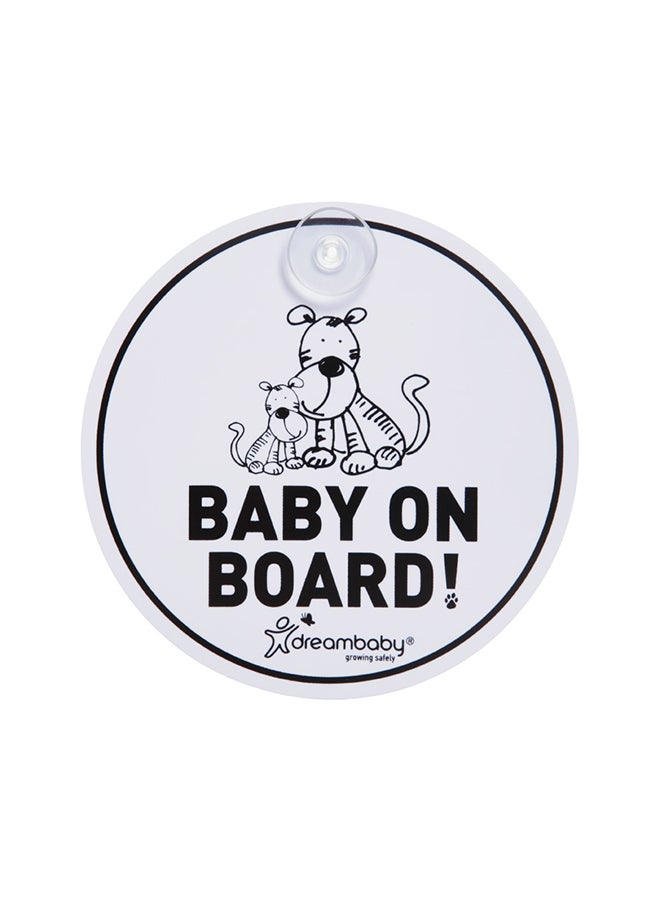 dreambaby Baby On Board Printed Car Sign Sticker - Image 1