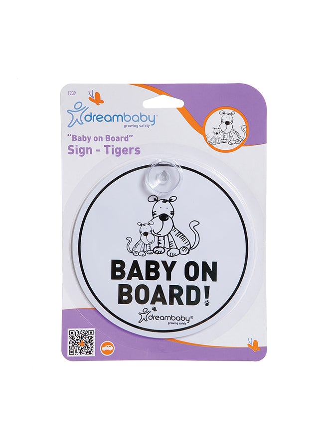 dreambaby Baby On Board Printed Car Sign Sticker - Image 2