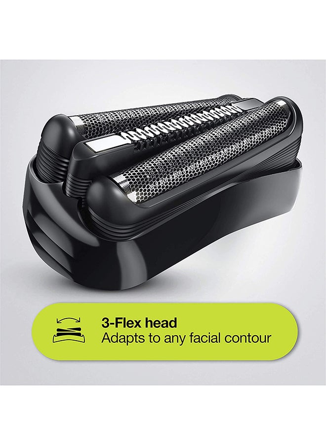 BRAUN - Series 3 Shave And Style 310BT, Wet and Dry Rechargeable Electric Shaver Black/Blue - Image 1