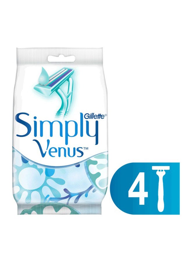 Venus Gillette Simply Venus 2 Disposable Blades bags of 4