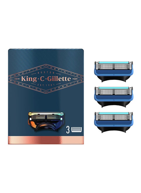 King C. Gillette Men’s Shave and Edging Razor Blades, Pack of 3 Refills