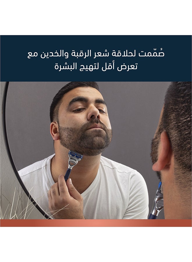 Gillette - King C. Gillette Men’s Neck Shaving Razor Blades, Pack of 3 Refills - Image 1
