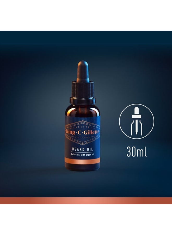 Gillette - King C. Gillette Men’s Beard Oil 30ml - Image 1