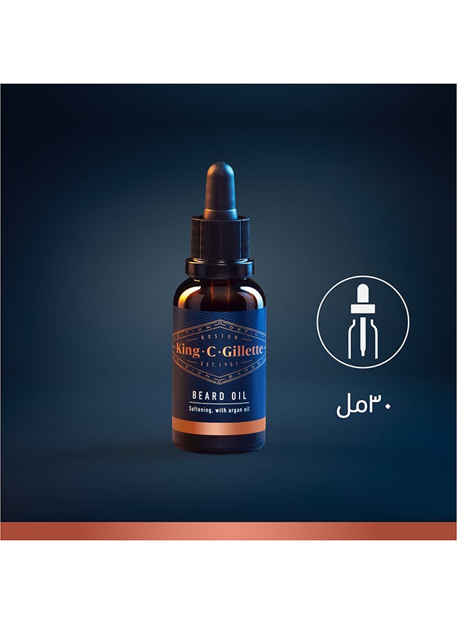 Gillette - King C. Gillette Men’s Beard Oil 30ml - Image 1