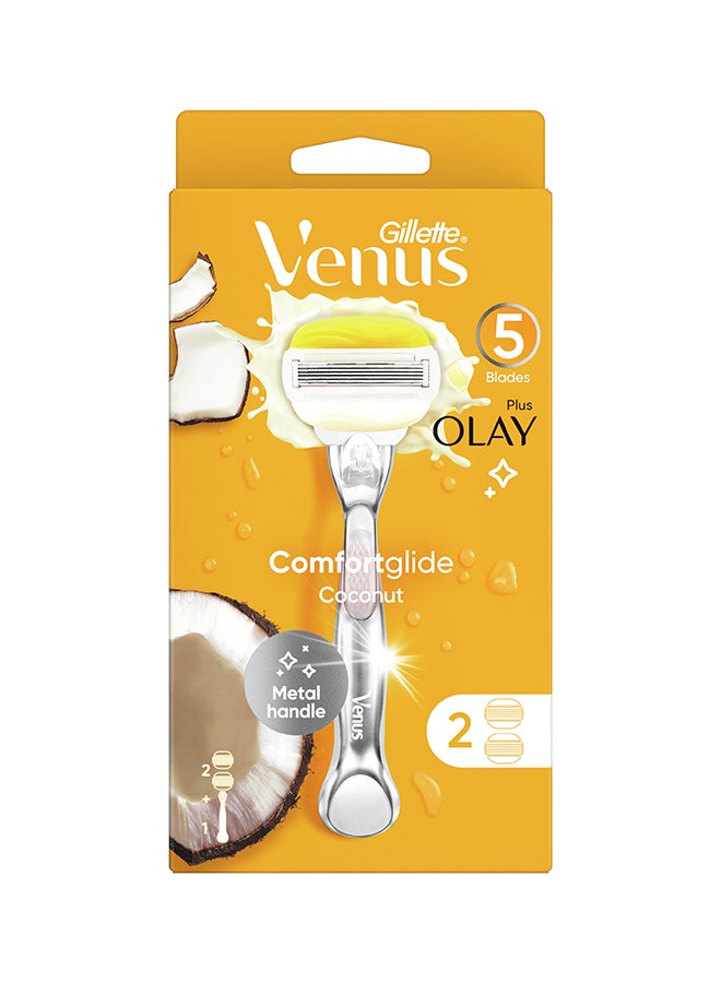 Gillette - Venus Olay Coconut Handle + 2 Blades (Packaging May Vary) - Image 1